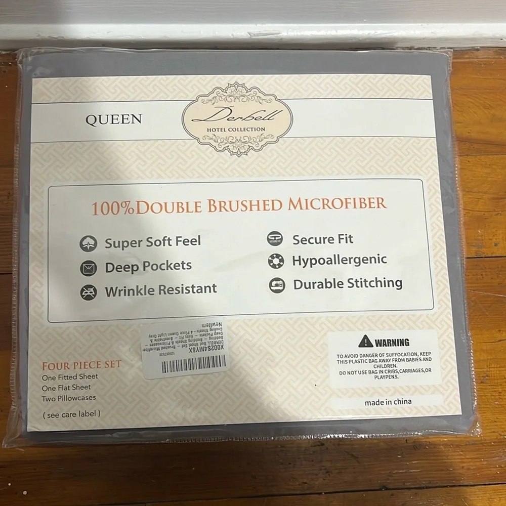 Queen size 4-piece sheet set